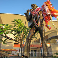 outdoor decoration famous metal craft life size elvis statue